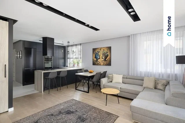 Salón; electrodomésticos, luz natural, estilo moderno, suelo de madera