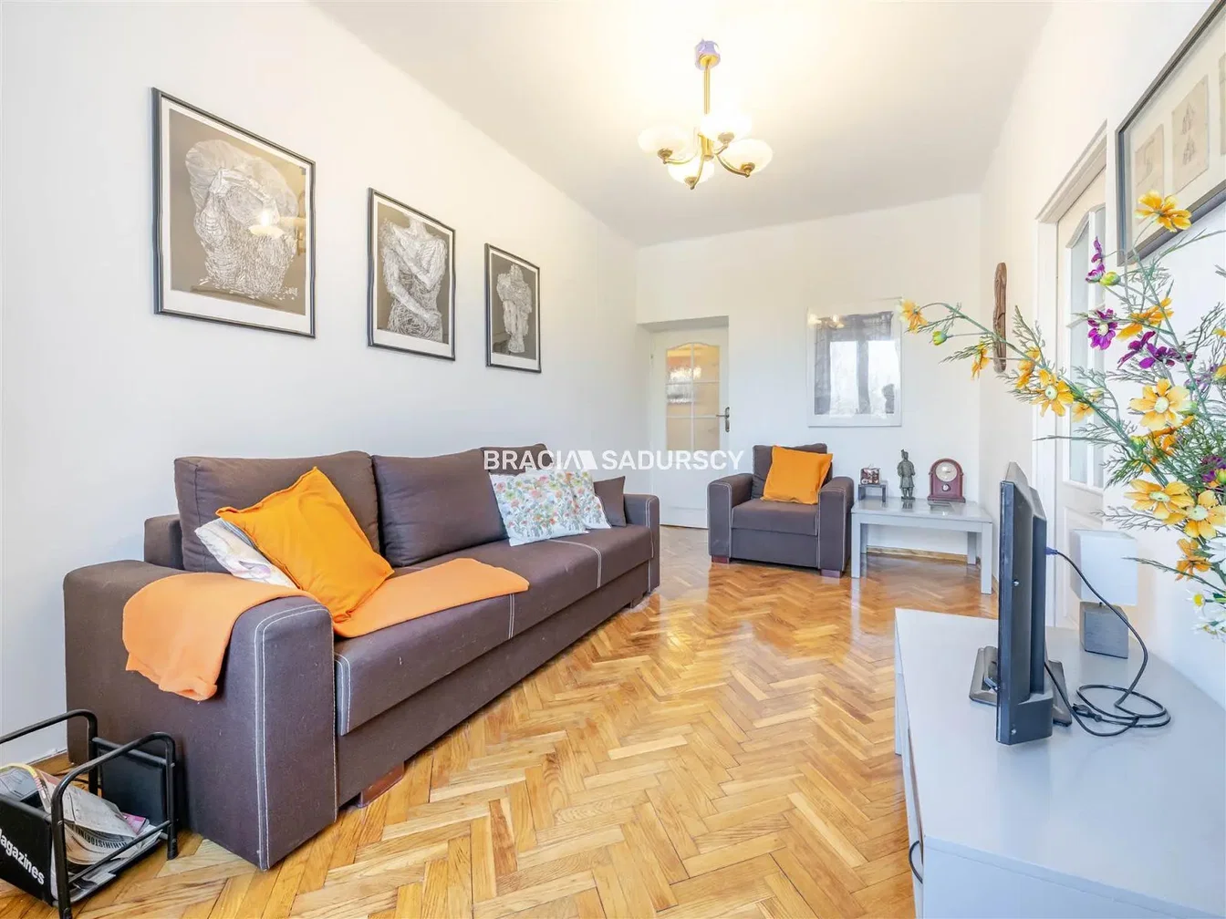 Salon; parquet, lumière naturelle