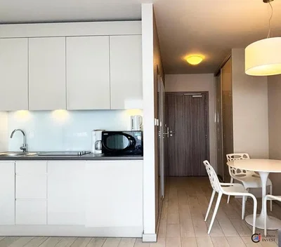 Kitchen; kitchen appliances, wood floor, natural light