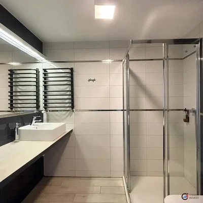Bathroom; tile floor, renovated, natural light