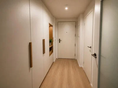 Cloakroom; wood floor, renovated, natural light