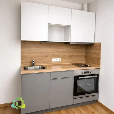 Kitchen; kitchen appliances, wood floor, renovated, natural light
