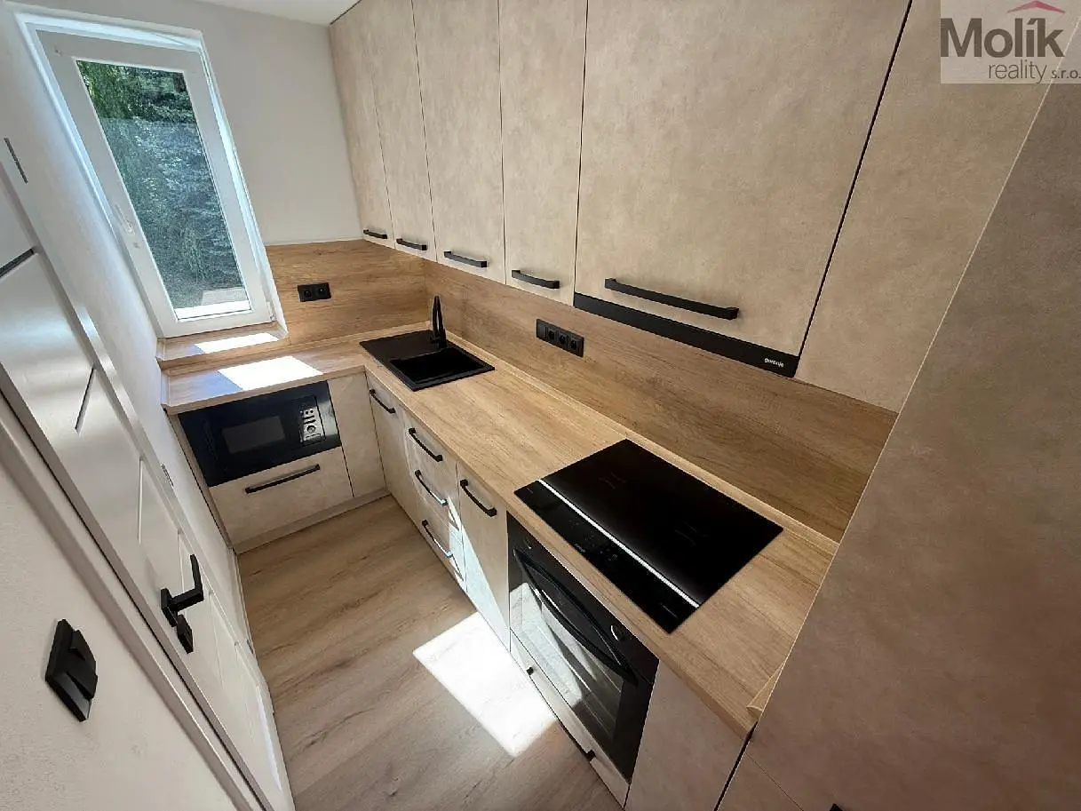 Kuhinja; kuhinjski aparati, prirodno svjetlo, moderni stil, renoviran