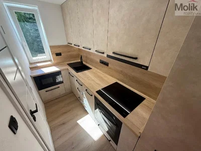 Kuhinja; kuhinjski aparati, prirodno svjetlo, moderni stil, renoviran