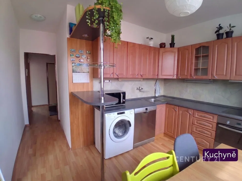 Cuisine; électroménager, parquet, lumière naturelle