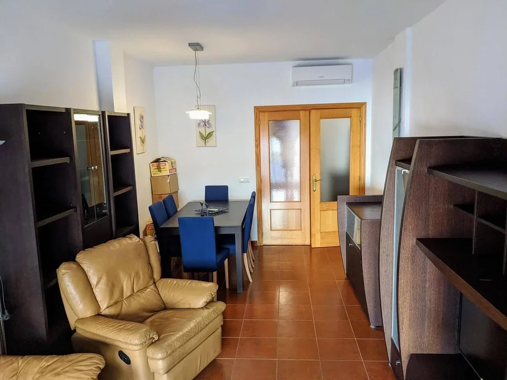 Living room; tile floor, natural light