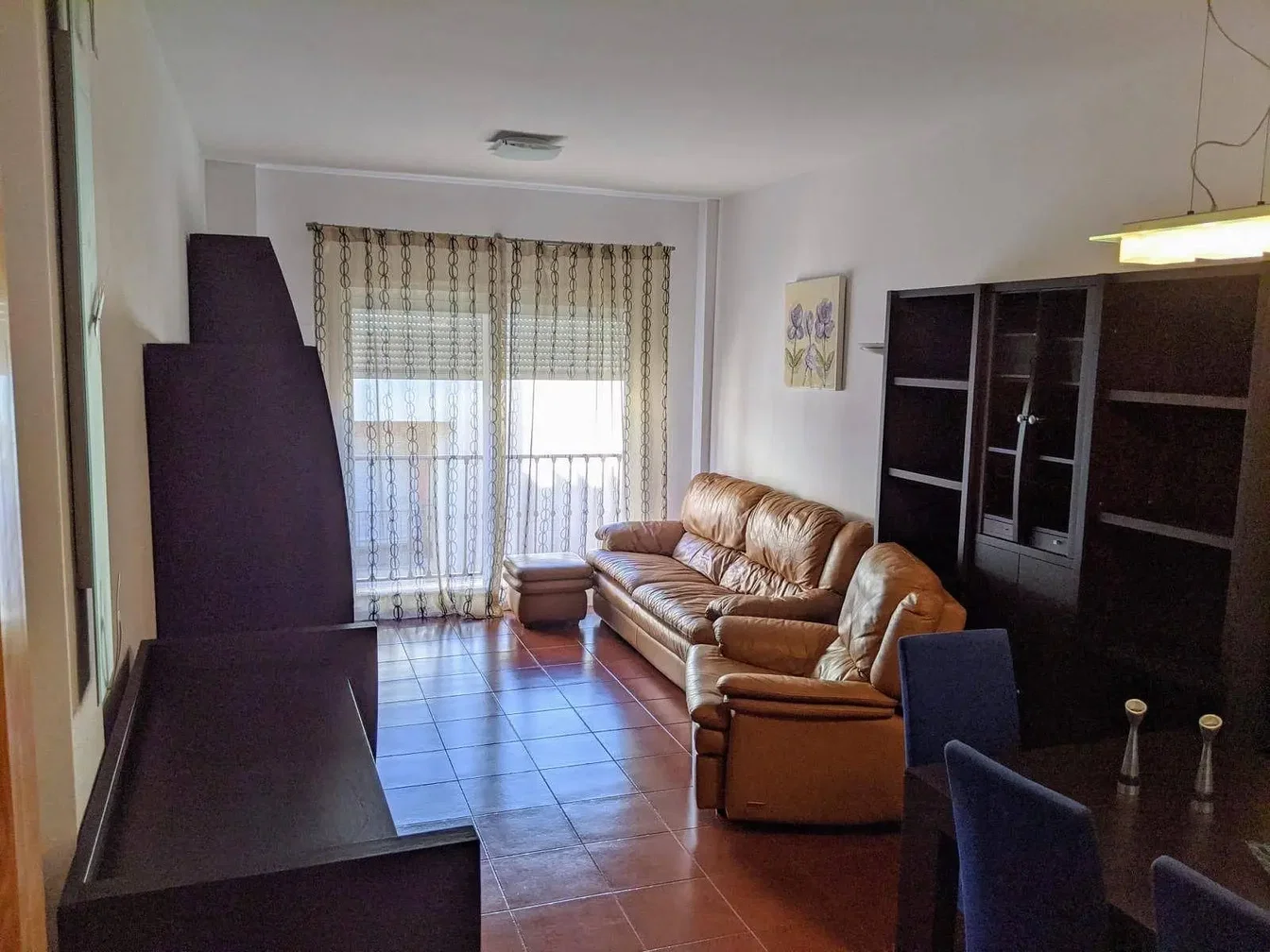 Living room; tile floor, natural light