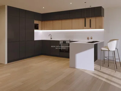 Kitchen; kitchen appliances, wood floor, renovated, natural light