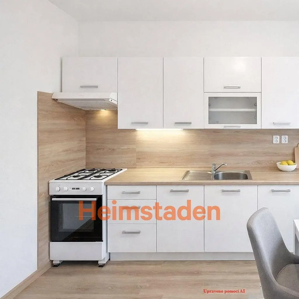 Kitchen; kitchen appliances, wood floor, natural light, renovated