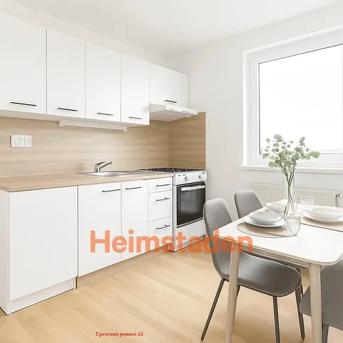 Kitchen; kitchen appliances, wood floor, natural light, modern style