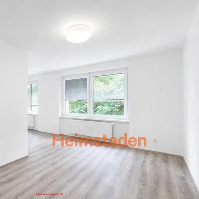 Living room; wood floor, natural light, renovated