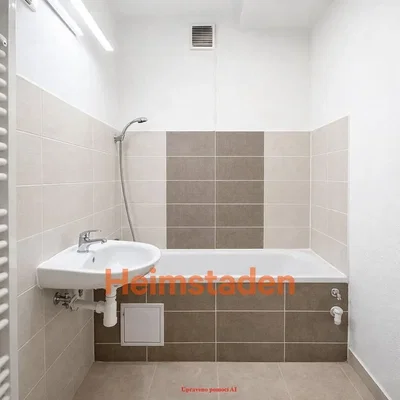 Bathroom; tile floor, natural light