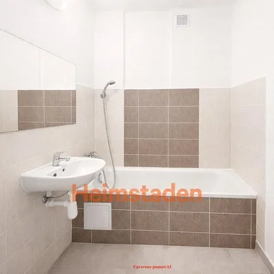 Bathroom; tile floor, natural light
