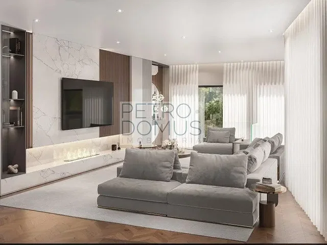 Living room; natural light, modern style, wood floor