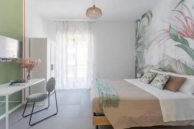 Ložnice; přirozené světlo, moderní styl