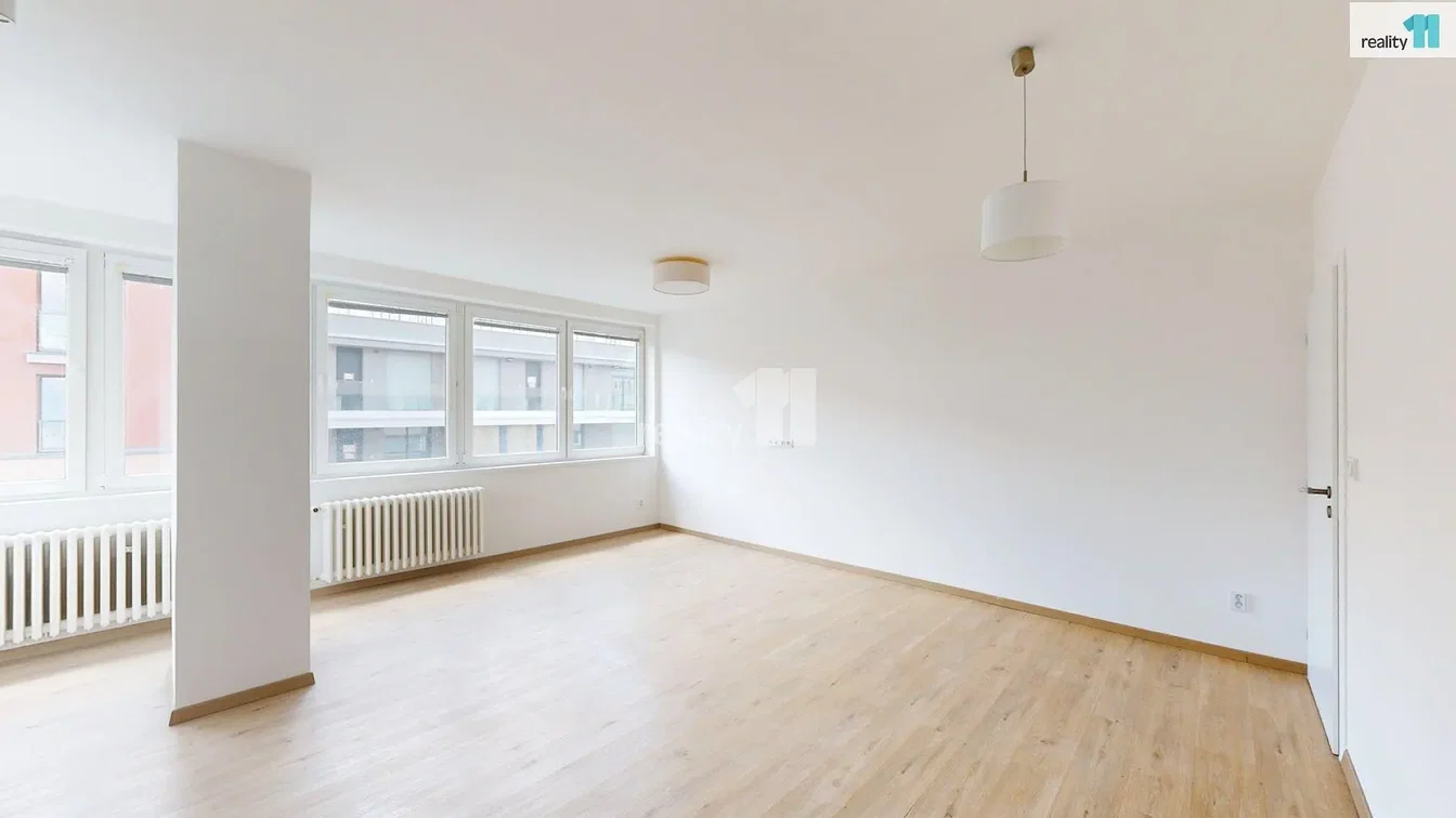 Living room; wood floor, natural light