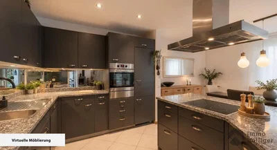 مطبخ; أجهزة المطبخ, ضوء طبيعي, أسلوب عصري