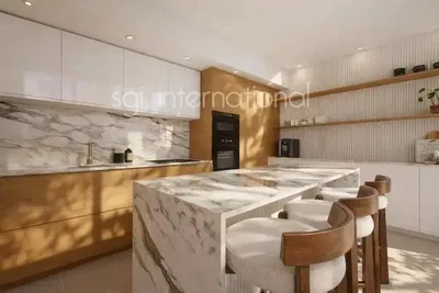 Küche; küchengeräte, tageslicht, moderner stil, renoviert