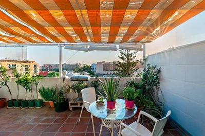 Terrace; natural light, view