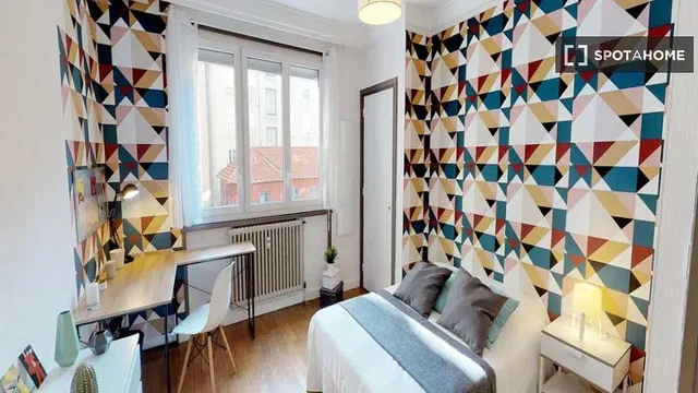 Camera da letto; luce naturale, stile moderno