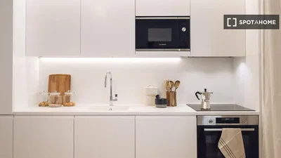 Cucina; elettrodomestici, ristrutturato, luce naturale