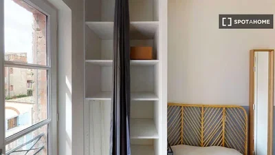 Chambre; vue, lumière naturelle