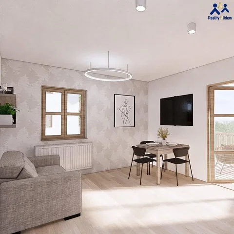 Wohnzimmer; tageslicht, moderner stil, holzboden