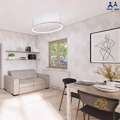 Living room; wood floor, natural light, modern style