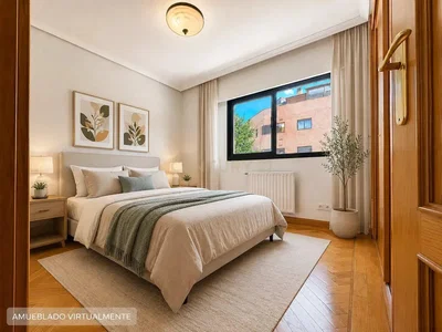 Chambre; parquet, lumière naturelle, style moderne