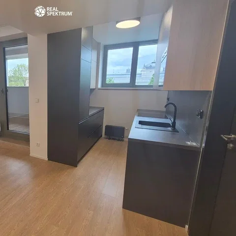Kitchen; kitchen appliances, wood floor, natural light