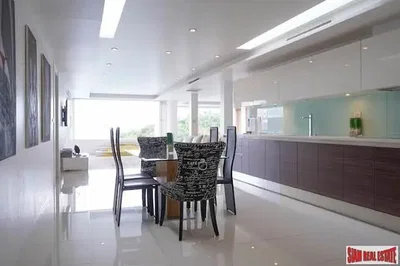 Kitchen; kitchen appliances, natural light, modern style, tile floor