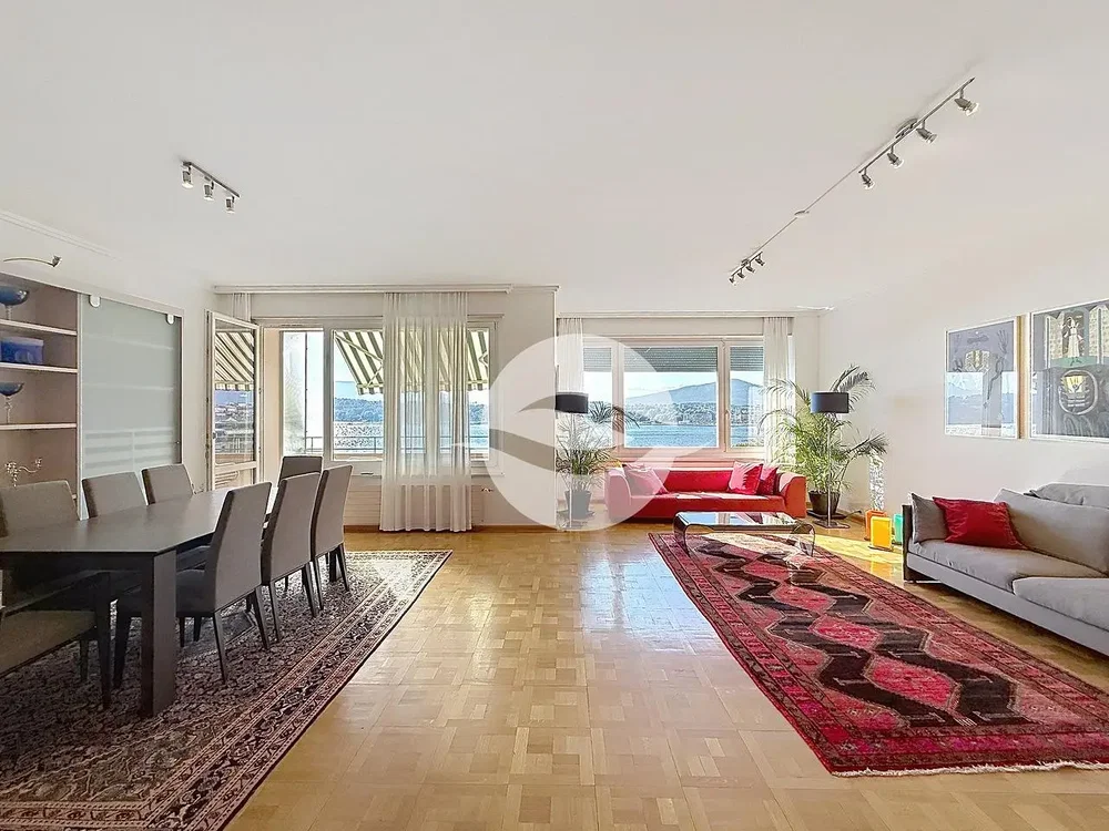 Salon; vue, parquet, lumière naturelle