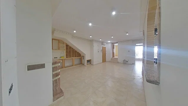Living room; tile floor, natural light