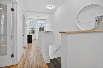 Living room; wood floor, natural light