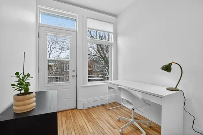 Living room; wood floor, natural light