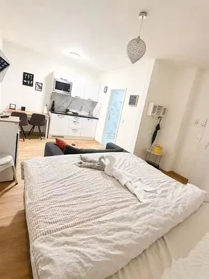 Bedroom; wood floor, natural light, modern style