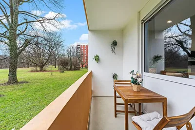 Balkon; widok, światło dzienne, styl nowoczesny