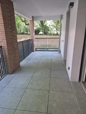 Balkon; pločice, pogled