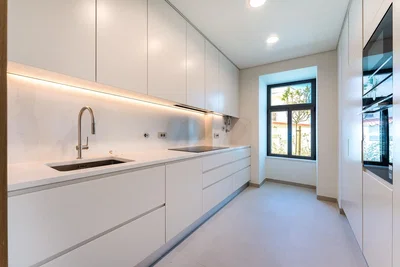 مطبخ; أجهزة المطبخ, ضوء طبيعي, أسلوب عصري, مجدد