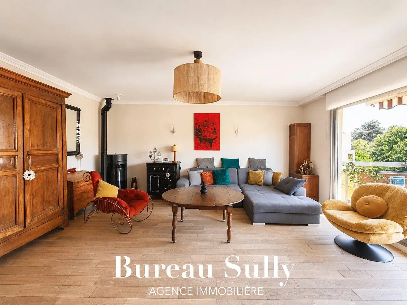Wohnzimmer; holzboden, tageslicht, moderner stil