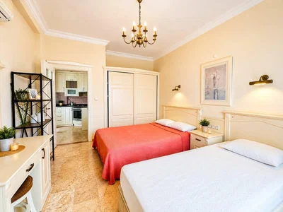 Spavaća soba; prirodno svjetlo, moderni stil