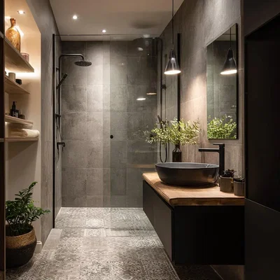 Badezimmer; fliesenboden, renoviert, tageslicht