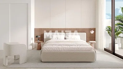 Spavaća soba; prirodna svjetlost, moderan stil