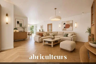 Wohnzimmer; holzboden, tageslicht, moderner stil