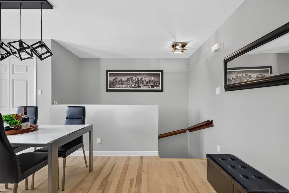 Living room; wood floor, natural light