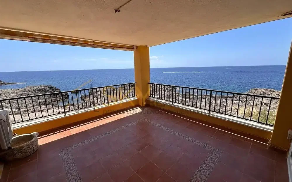 Balcony; view, tile floor