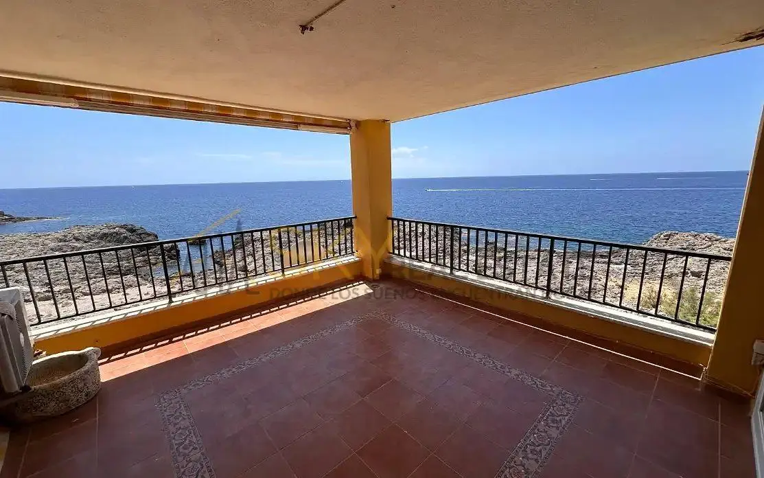 Balcony; view, tile floor