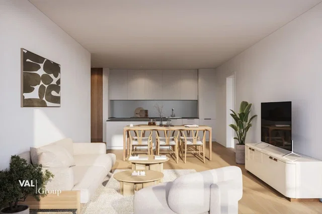 Living room; natural light, wood floor, modern style