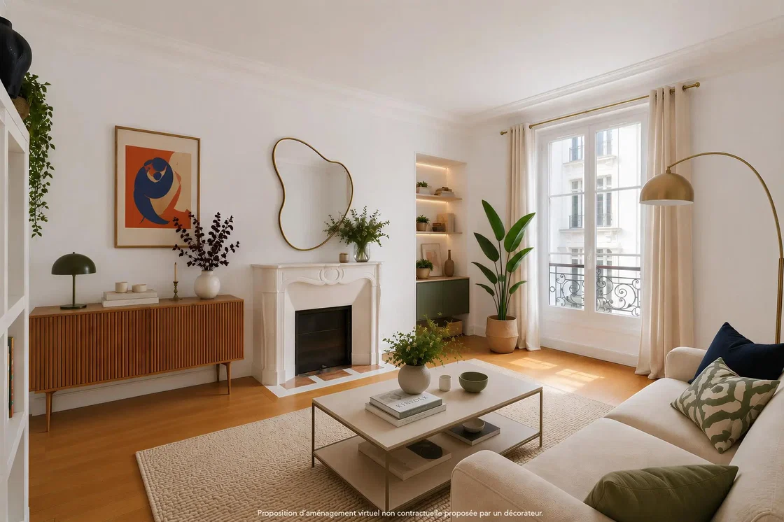 Wohnzimmer; tageslicht, holzboden, moderner stil