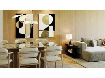 Oturma odası; modern stil, ahşap zemin, doğal ışık